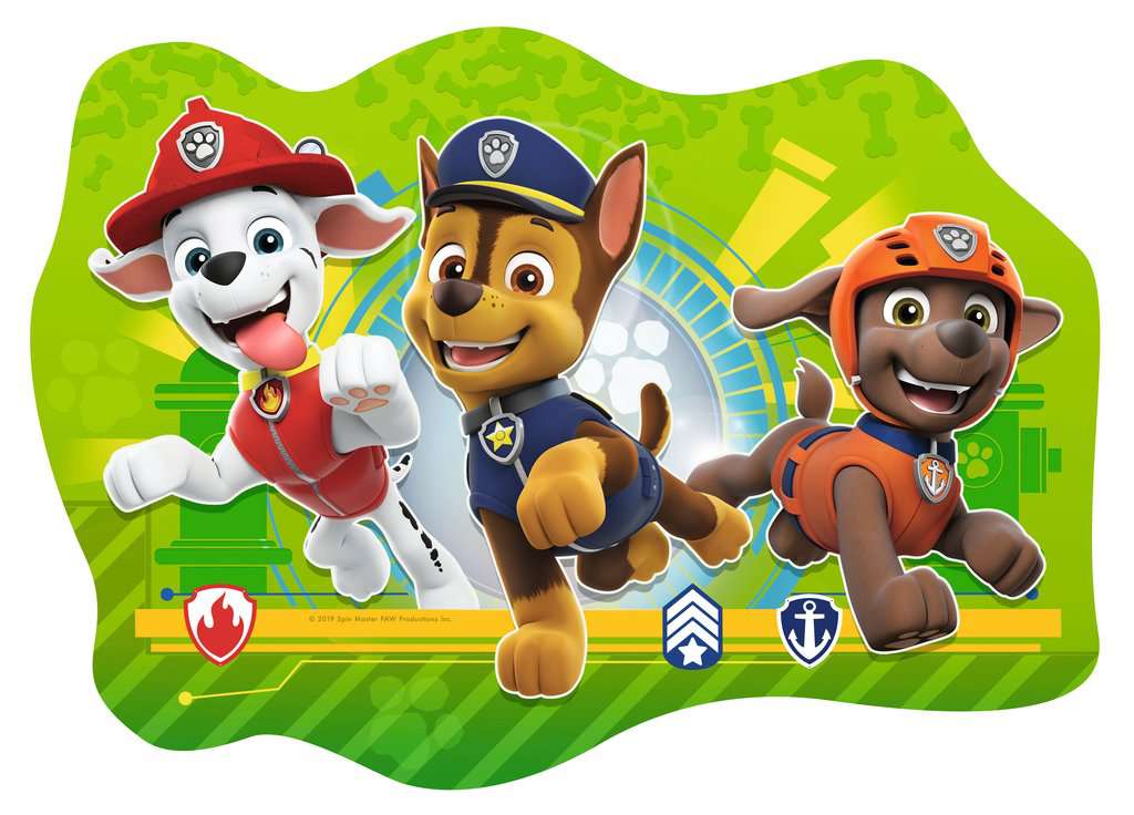 Paw Patrol Four Large Shaped Puzzles Childrens Puzzles