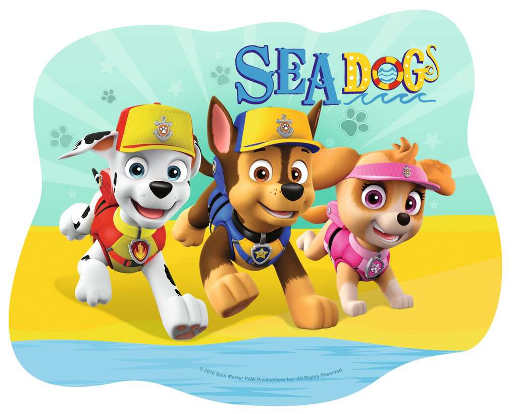 Paw Patrol Four Shaped Puzzles Childrens Puzzles